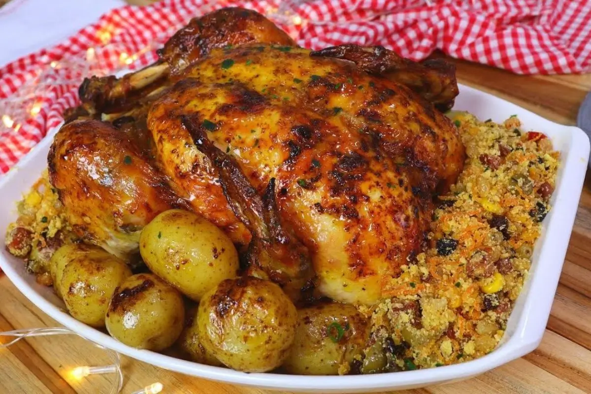 Frango Natalino | Ele Vai Encantar sua Ceia de Natal