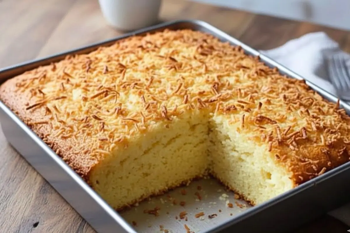 Esse bolo de coco fofinho desmancha na boca