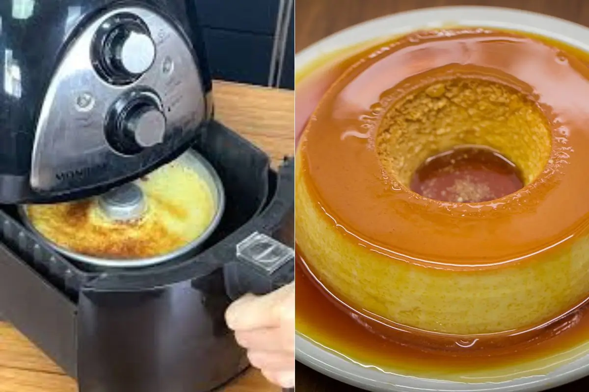 Pudim de Leite Moça na Airfryer: doce rápido e irresistível